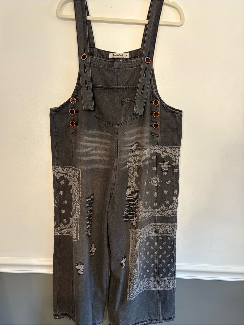High Hopes slouchy denim overalls three birds nest NWT MSRP $118 - Picture 5 of 10